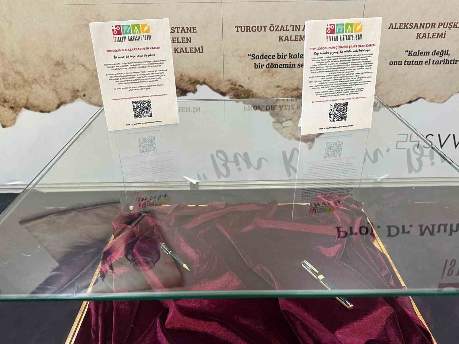 Tarihe iz bırakan kalemler, 32’nci İstanbul Kırtasiye Fuarı’nda sergilendi
