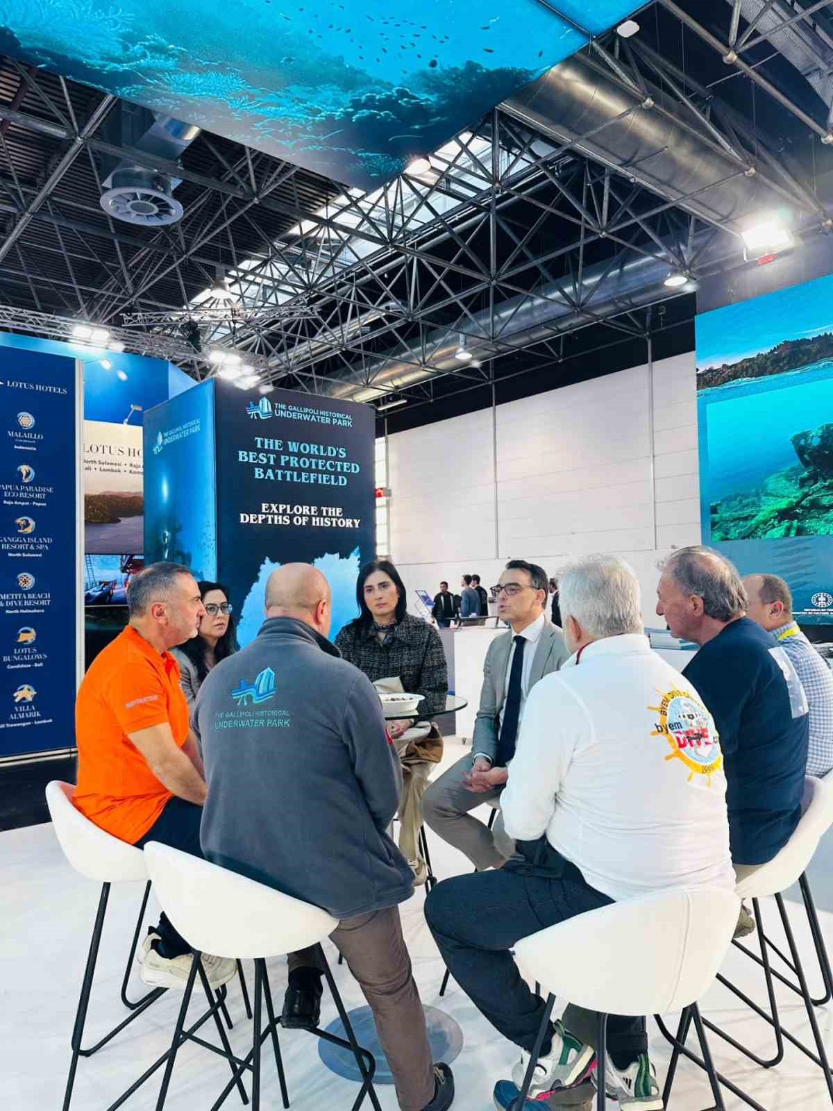 Tarihi Alan Başkanlığı dünyanın en büyük yat ve su altı sporları fuarında
