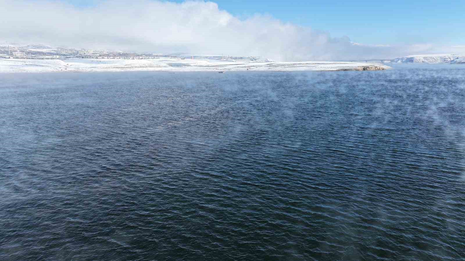 Tarihi Hasankeyf’te kar manzaraları
