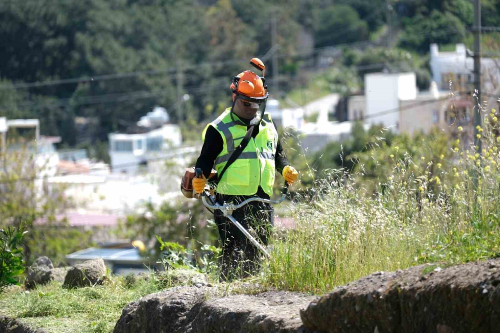 Tarihi surlarda kapsamlı temizlik çalışması
