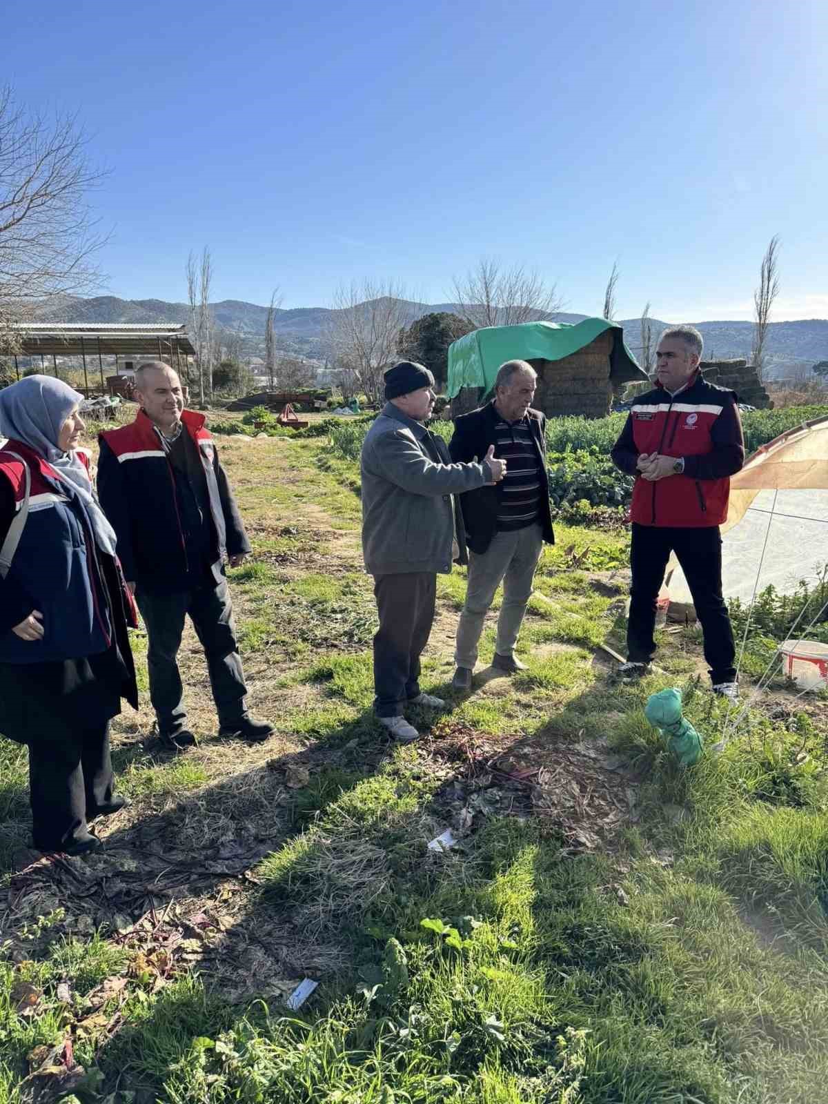 Tarımda kimyasalsız üretime yerinde inceleme

