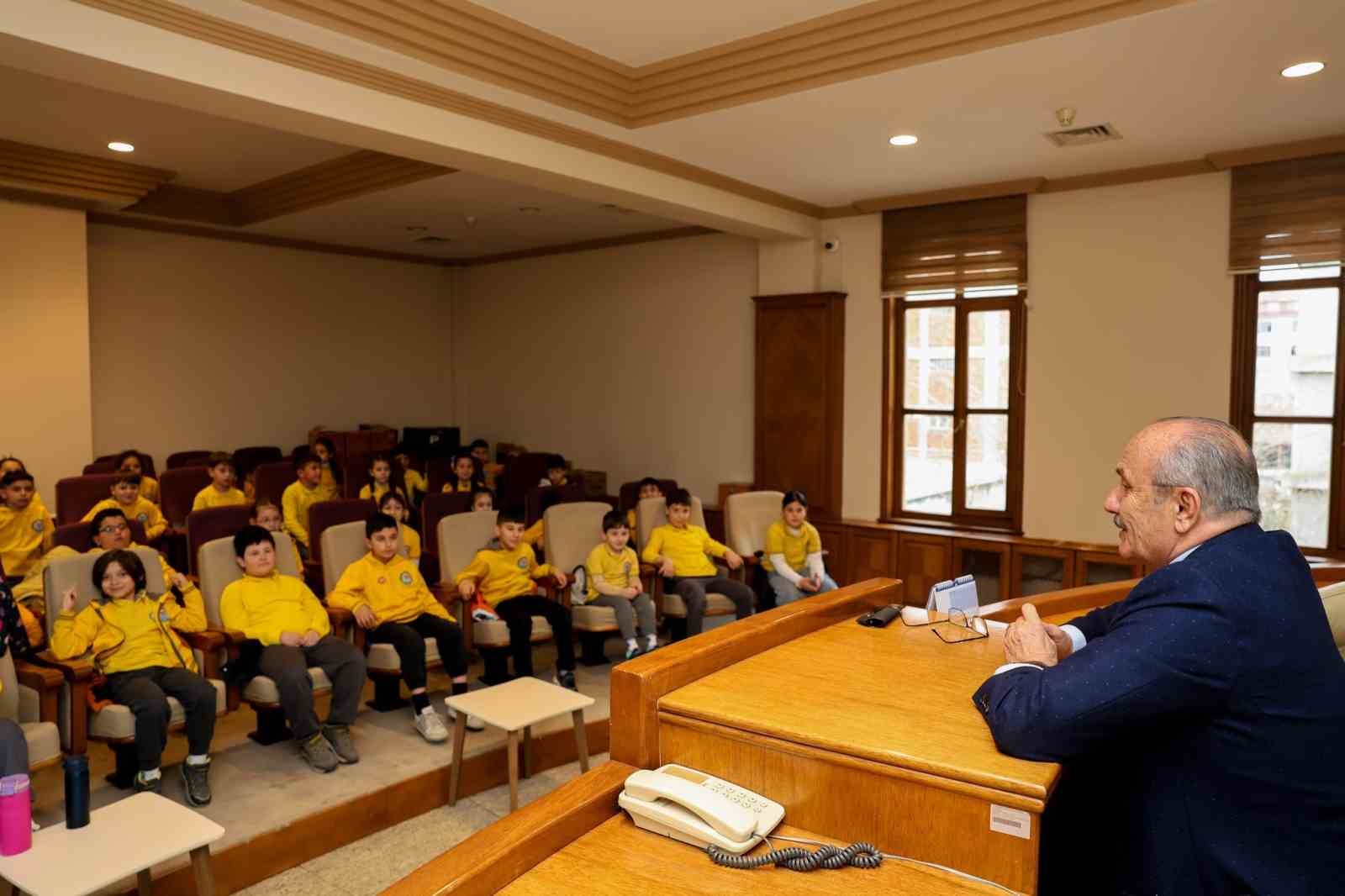 Taşköprü’de çocuklar, hayallerindeki şehri Belediye Başkanı Arslan’a anlattı
