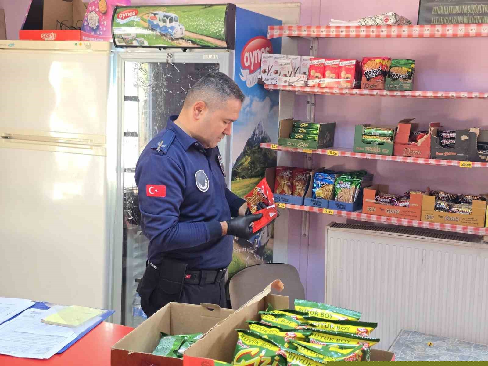 Tavas zabıtasından okul kantinlerine sıkı denetim
