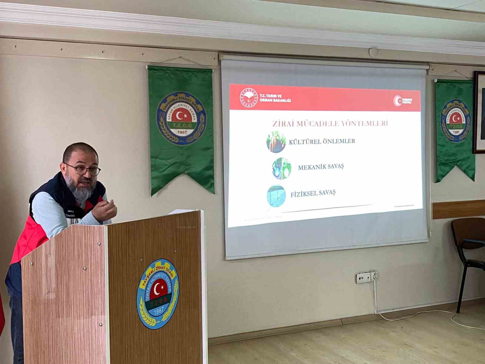 Tavşanlı’da üreticilere bitki koruma eğitimi
