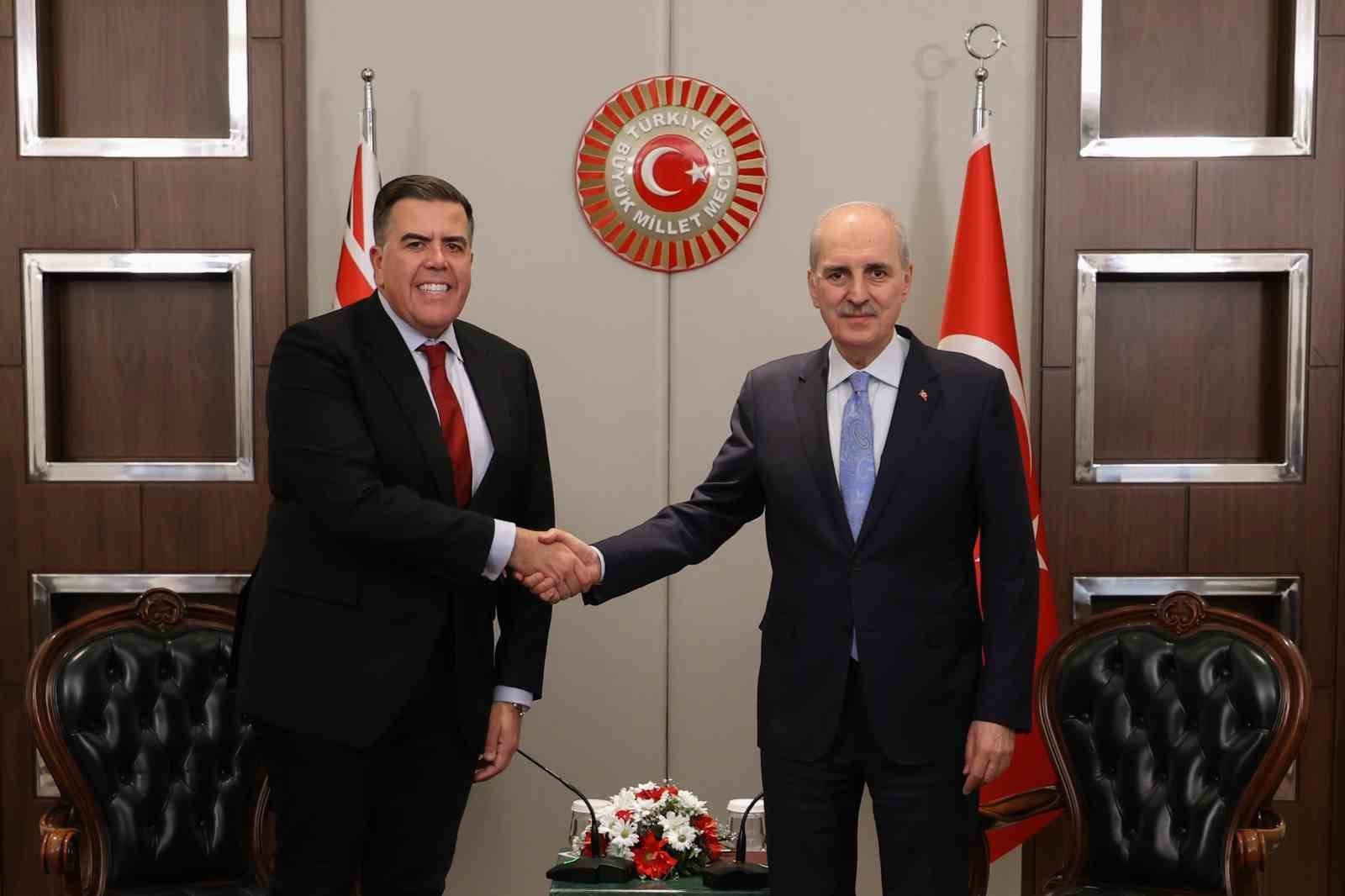 TBMM Başkanı Kurtulmuş, Avustralya Temsilciler Meclisi Başkanı Dick ile görüştü
