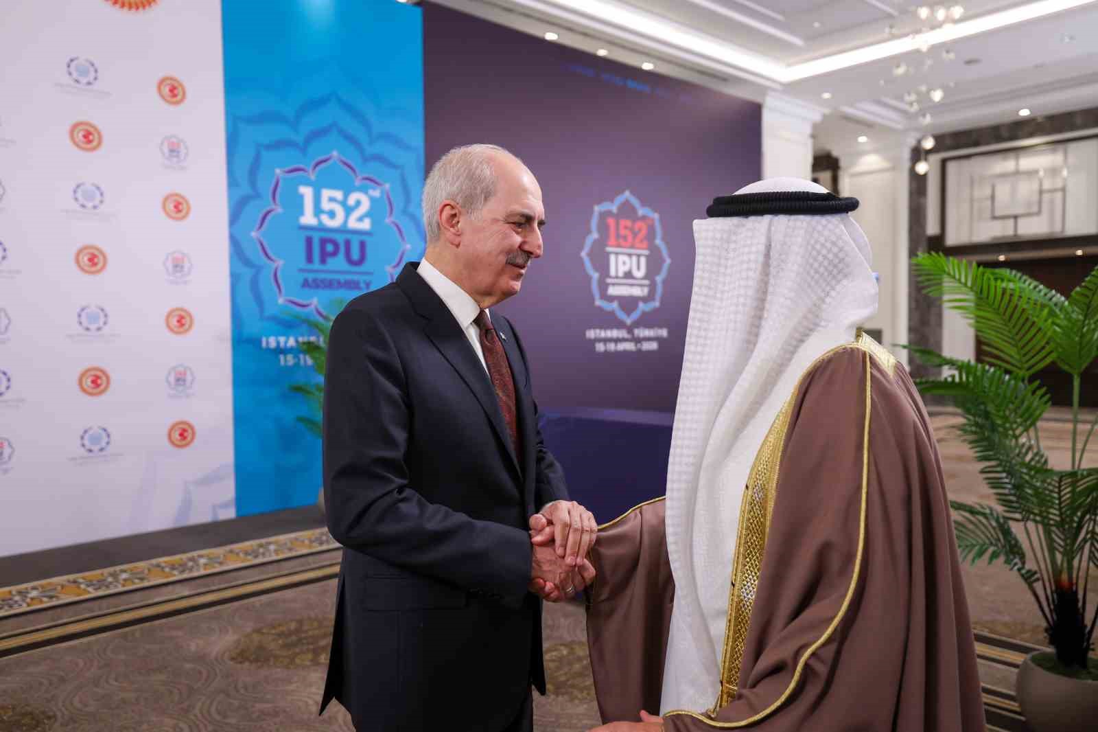 TBMM Başkanı Kurtulmuş, Bahreyn Temsilciler Meclisi Başkanı Al Musalam ile görüştü
