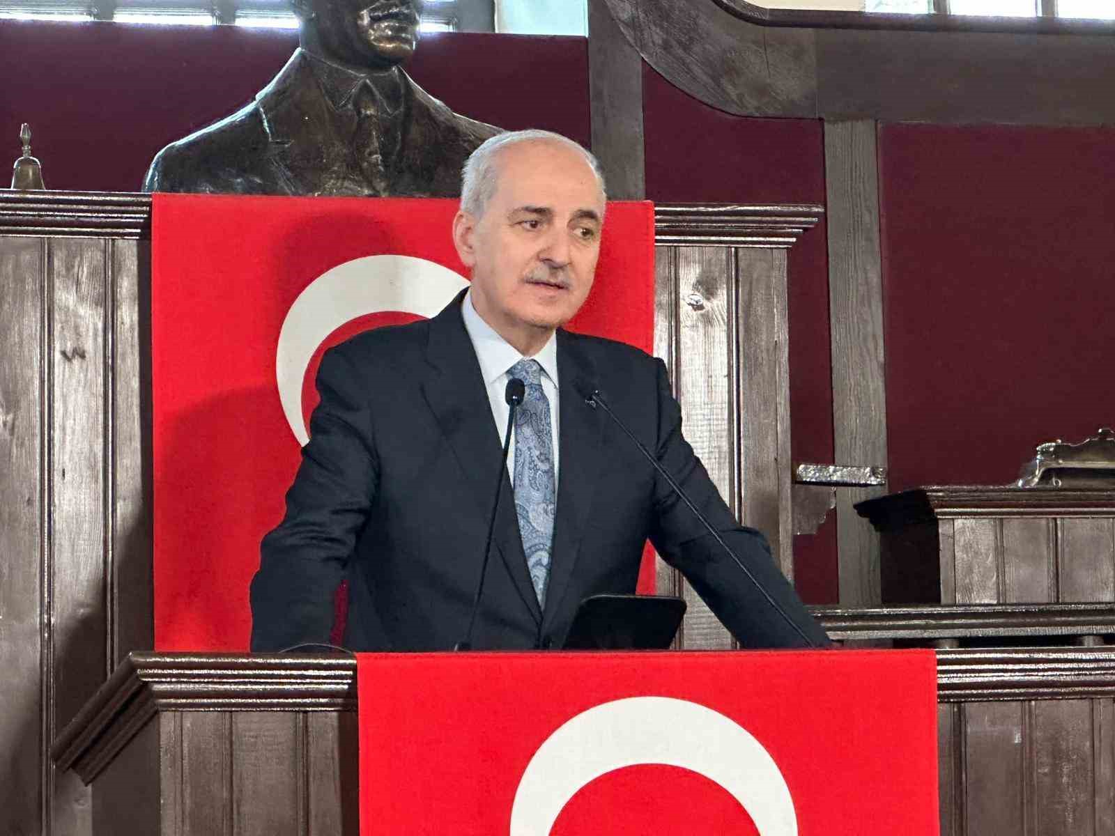 TBMM Başkanı Kurtulmuş: "Gerçekten bu istiklal madalyasının Trabzon’umuza da fevkalade yakıştığını bir kere daha ifade etmek istiyorum"
