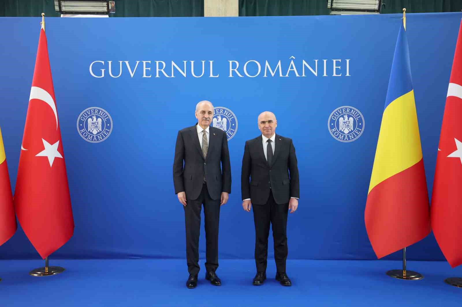 TBMM Başkanı Kurtulmuş, Romanya Başbakanı Bolojan ile görüştü
