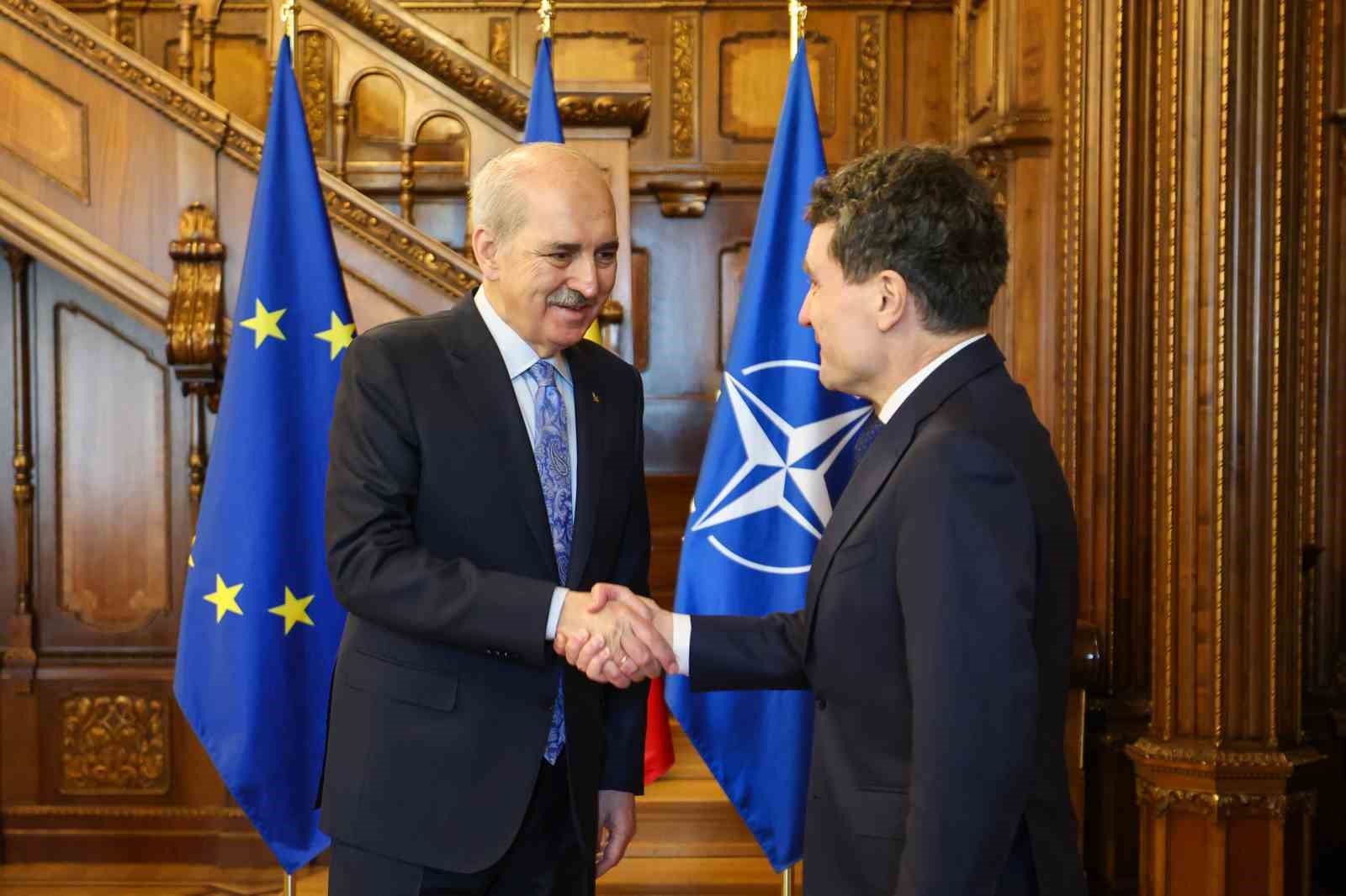 TBMM Başkanı Kurtulmuş, Romanya Cumhurbaşkanı Dan tarafından kabul edildi
