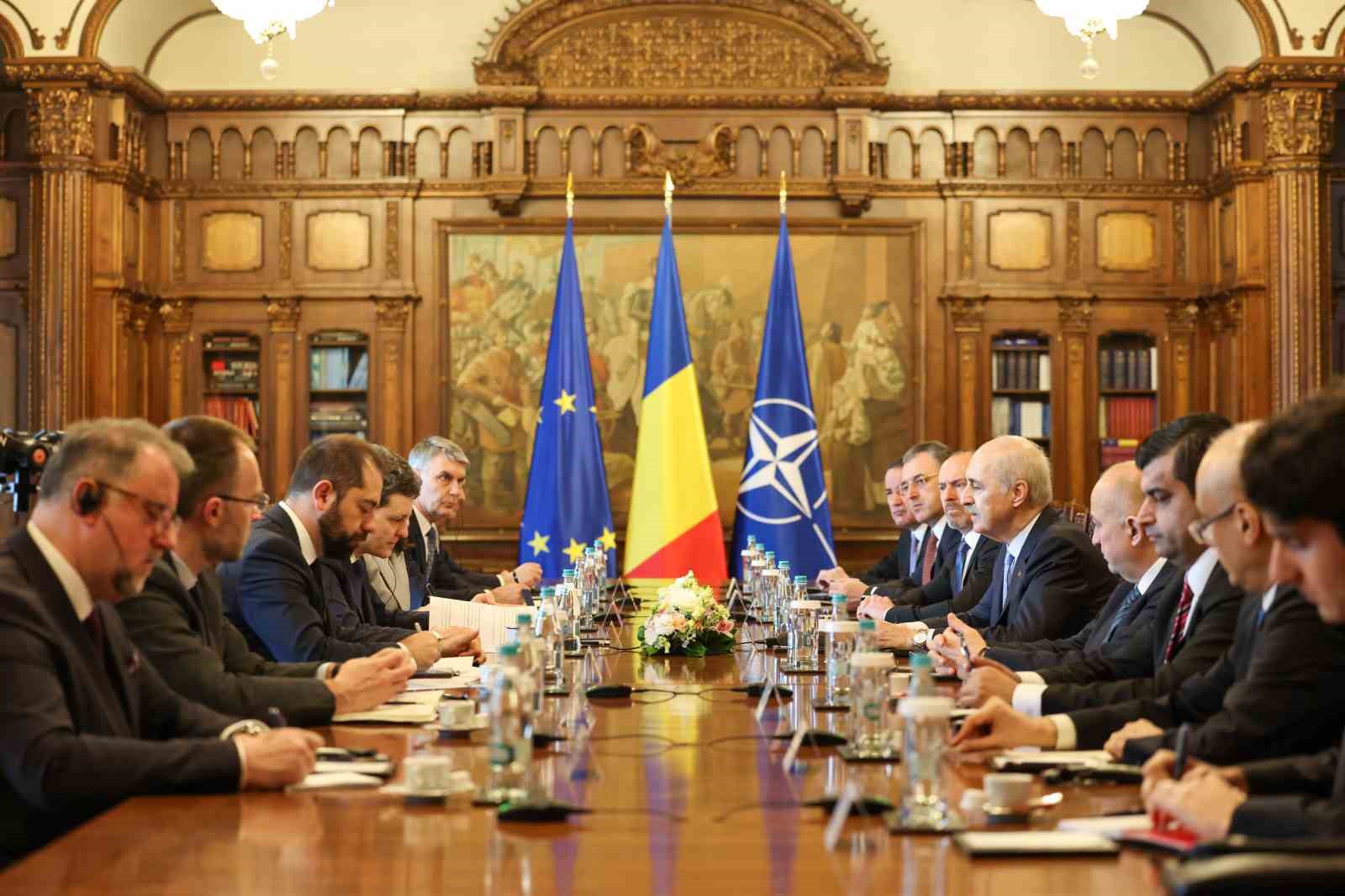 TBMM Başkanı Kurtulmuş, Romanya Cumhurbaşkanı Dan tarafından kabul edildi
