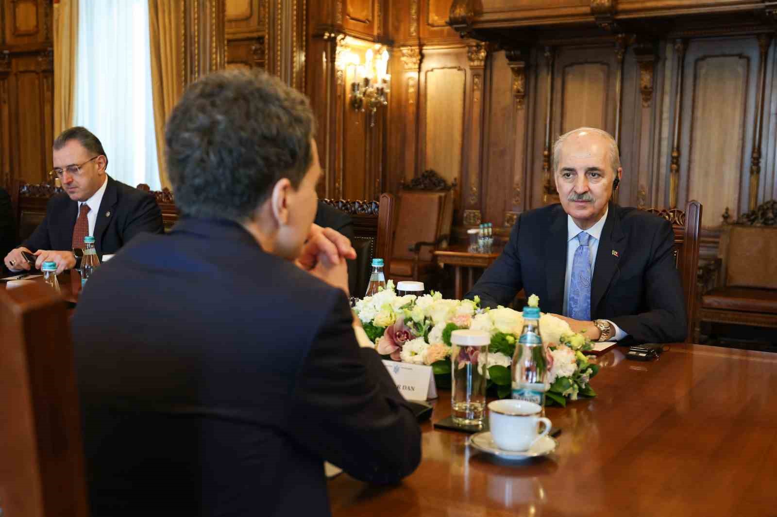 TBMM Başkanı Kurtulmuş, Romanya Cumhurbaşkanı Dan tarafından kabul edildi
