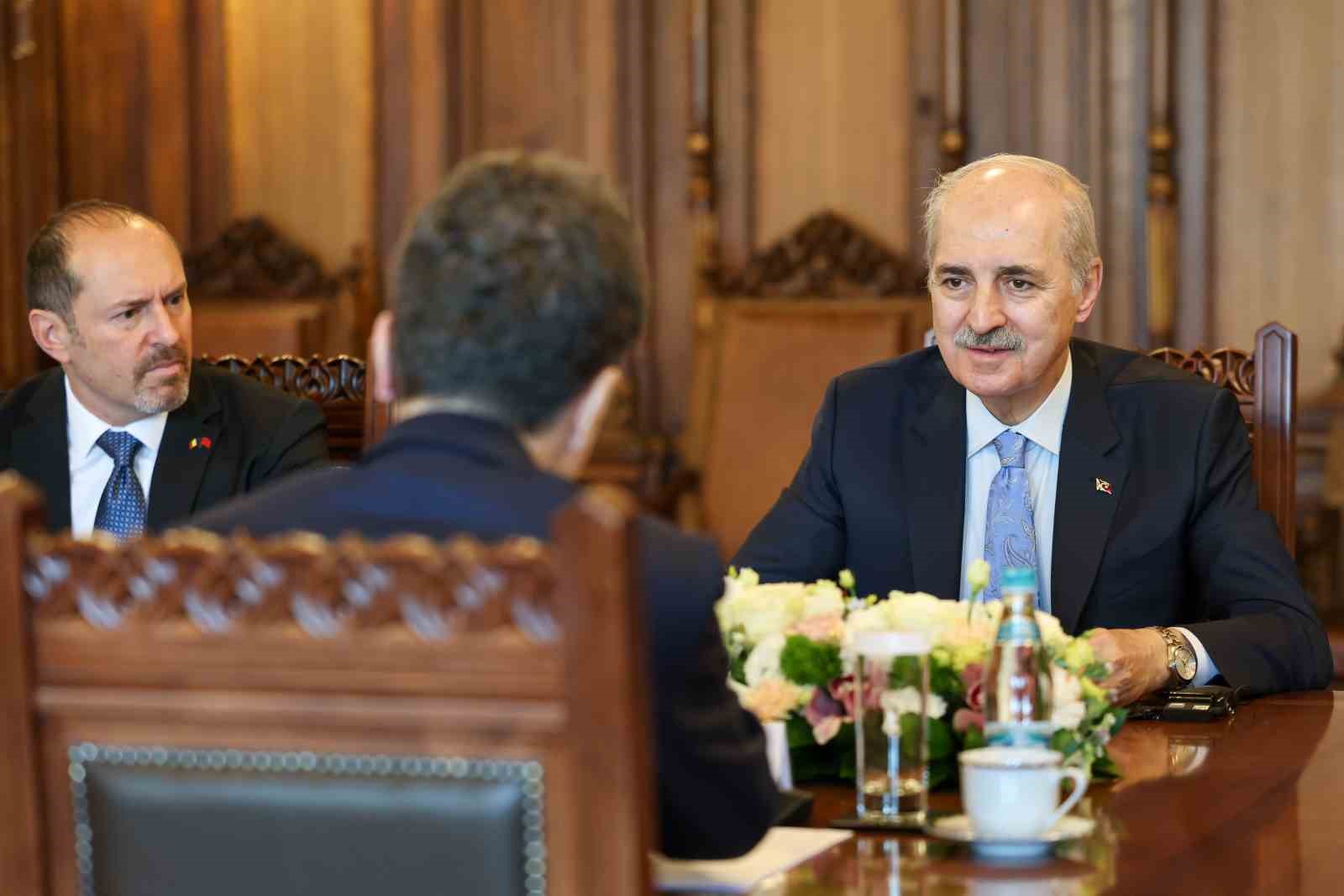 TBMM Başkanı Kurtulmuş, Romanya Cumhurbaşkanı Dan tarafından kabul edildi

