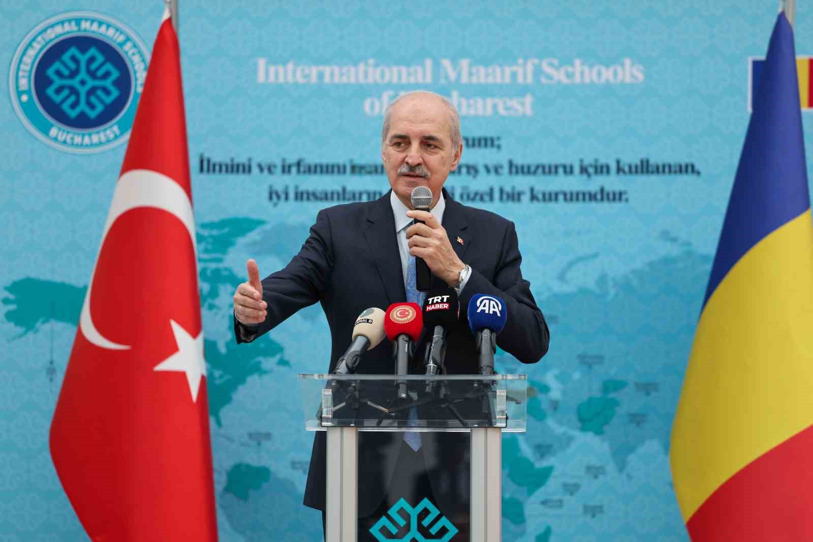 TBMM Başkanı Kurtulmuş: "Türkiye olarak barışın, istikrarın, huzurun ve insani değerlerin yanında olduk, olmaya devam edeceğiz"
TBMM Başkanı Kurtulmuş: "Türkiye olarak barışın, istikrarın, huzurun ve insani değerlerin yanında olduk, olmaya devam edeceğiz"