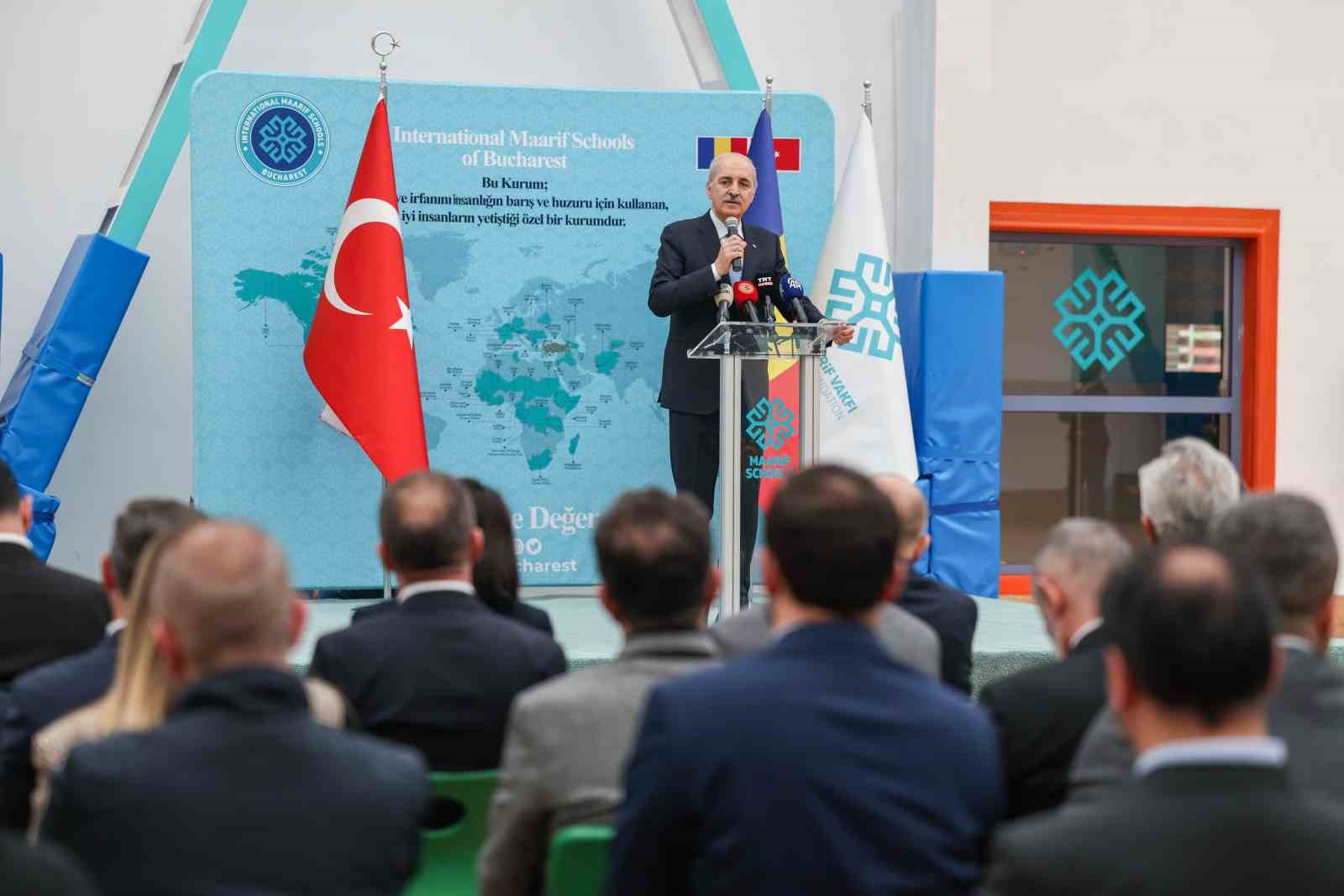 TBMM Başkanı Kurtulmuş: "Türkiye olarak barışın, istikrarın, huzurun ve insani değerlerin yanında olduk, olmaya devam edeceğiz"
TBMM Başkanı Kurtulmuş: "Türkiye olarak barışın, istikrarın, huzurun ve insani değerlerin yanında olduk, olmaya devam edeceğiz"