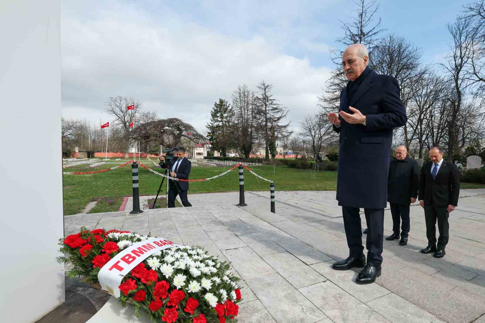 TBMM Başkanı Kurtulmuş’tan Bükreş Türk Şehitliğine ziyaret
