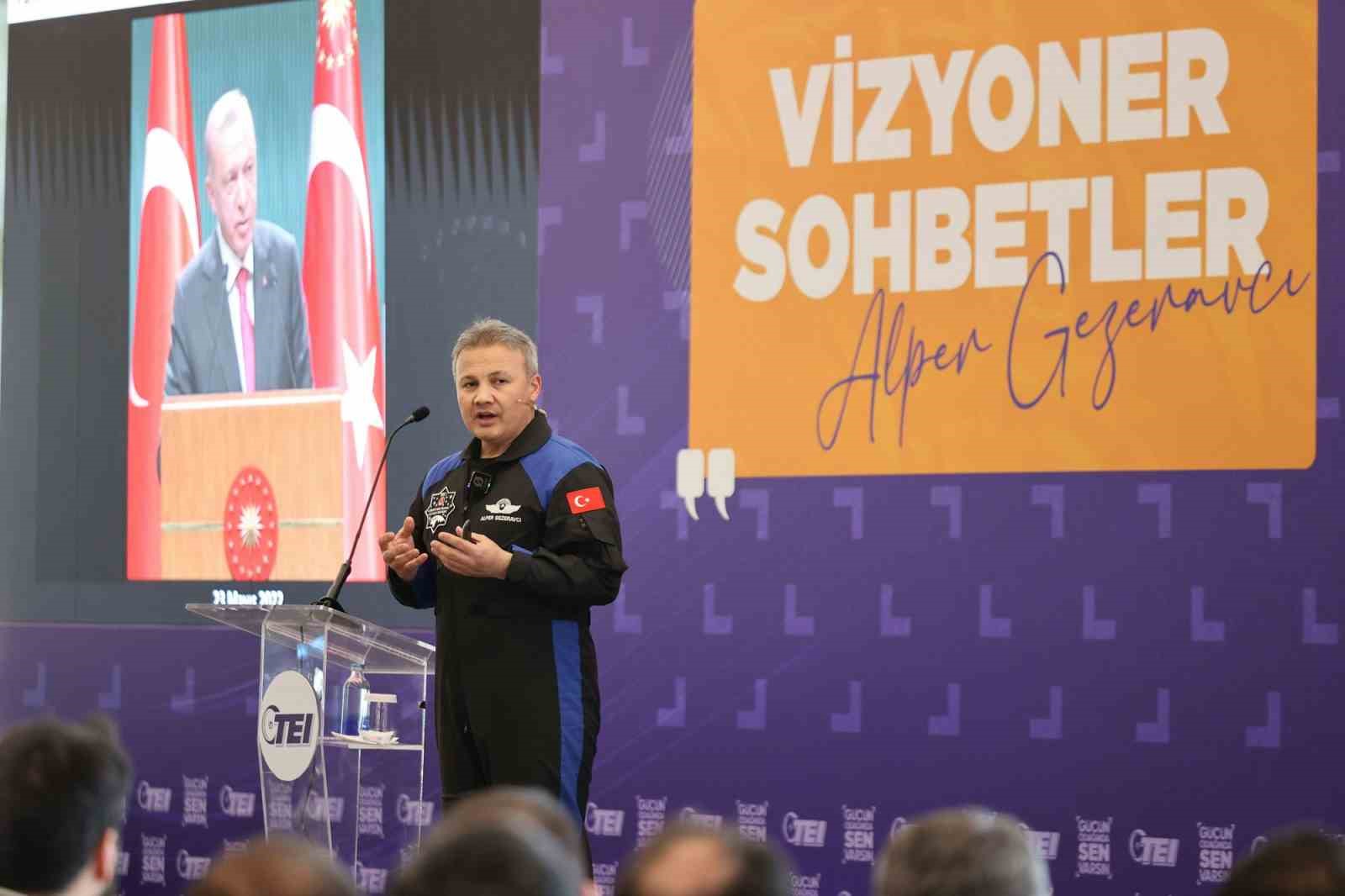 TEI, Vizyoner Sohbetler’de ilk Türk astronot Alper Gezeravcı’yı ağırladı
TEI, Vizyoner Sohbetler’de ilk Türk astronot Alper Gezeravcı’yı ağırladı