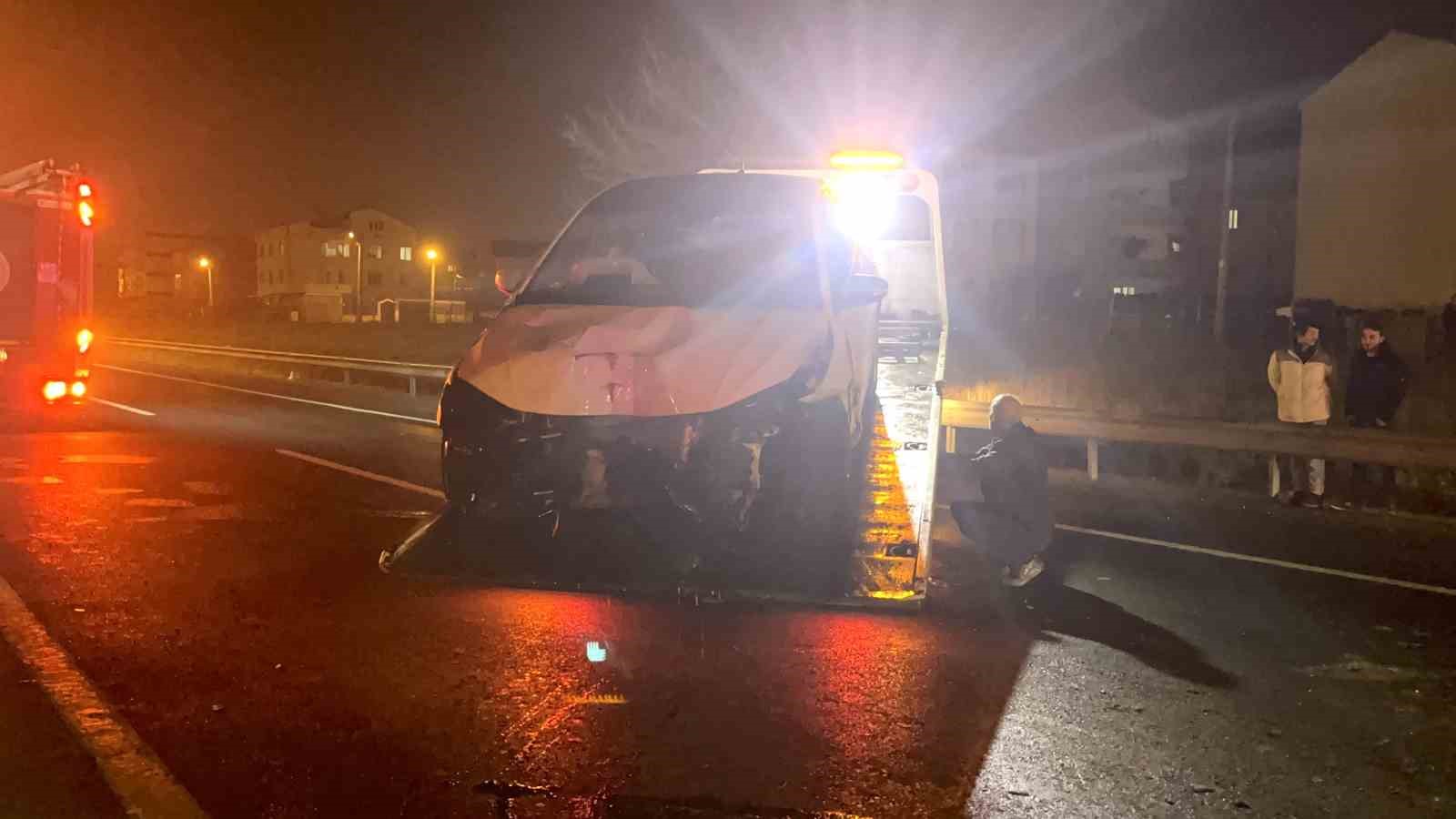 Tekirdağ’da alkollü sürücü aydınlatma direğine çarptı

