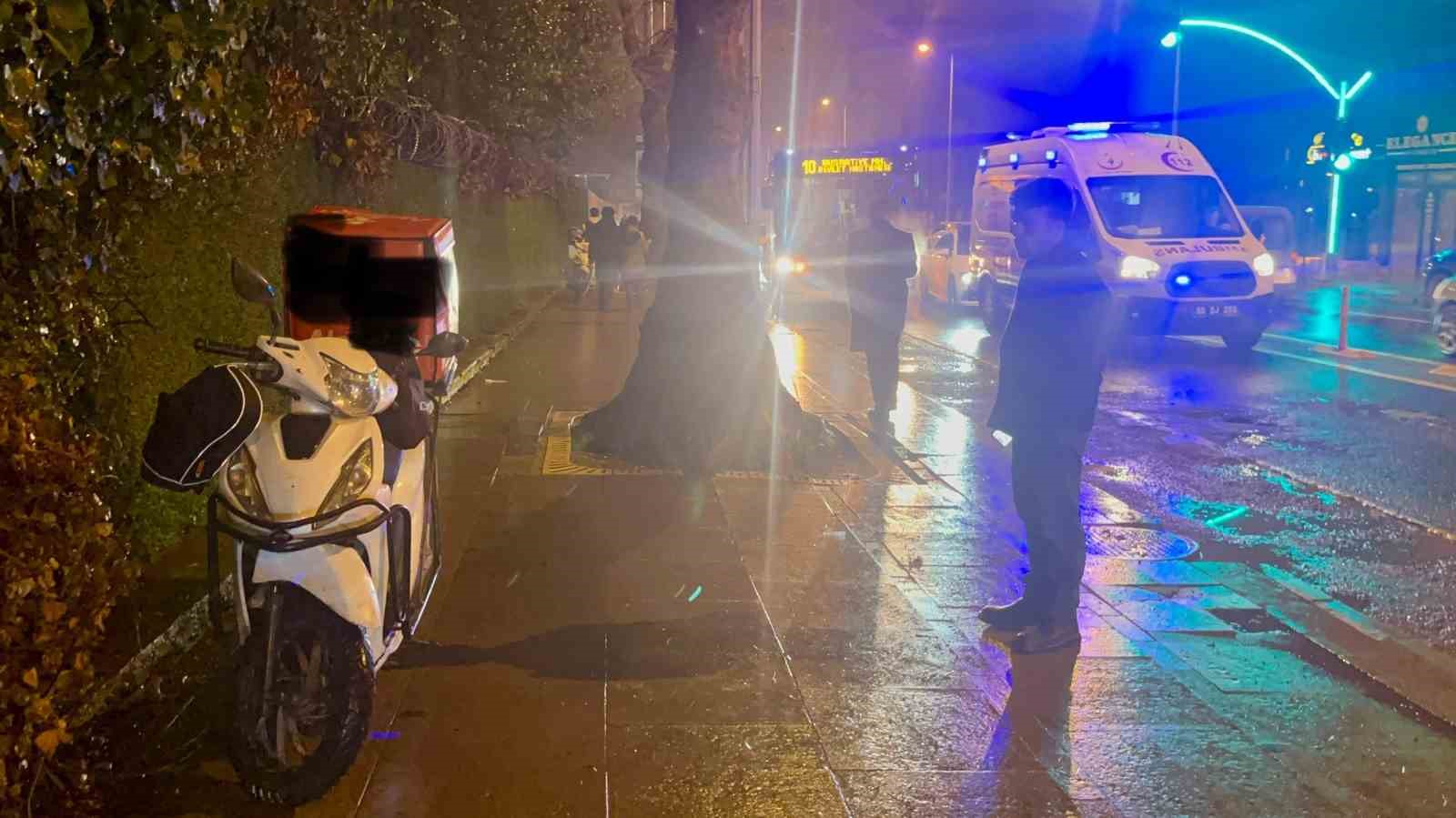 Tekirdağ’da çukura giren motosikletli genç yaralandı
