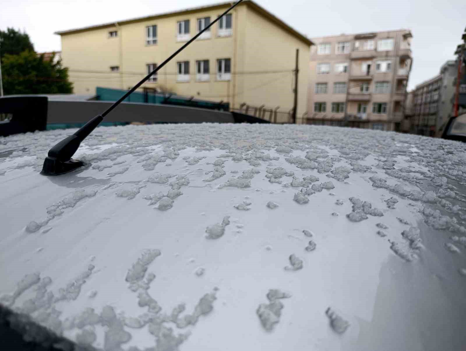 Tekirdağ’da dolu etkili oldu
