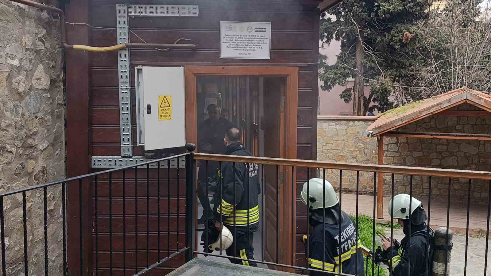 Tekirdağ’da fırında yangın paniği
