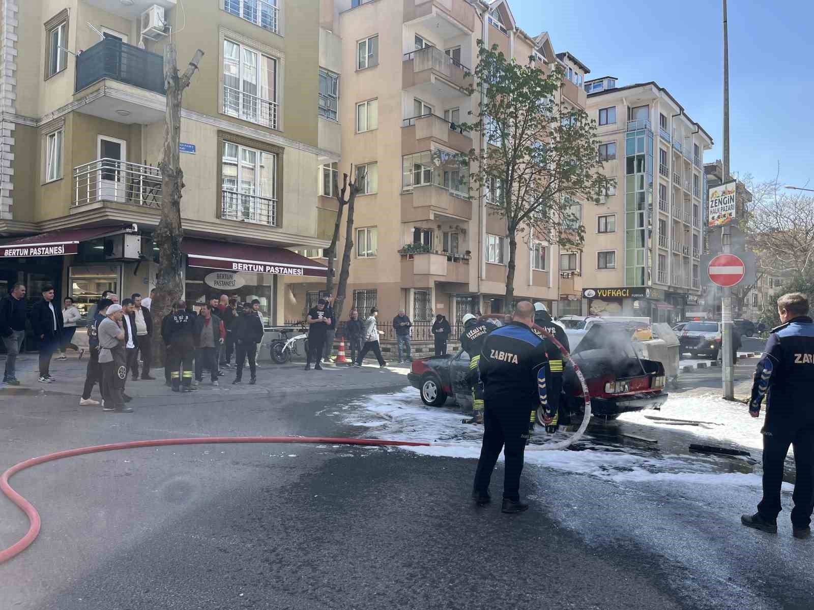 Tekirdağ’da korku dolu anlar: LPG’li otomobil alev topuna döndü
