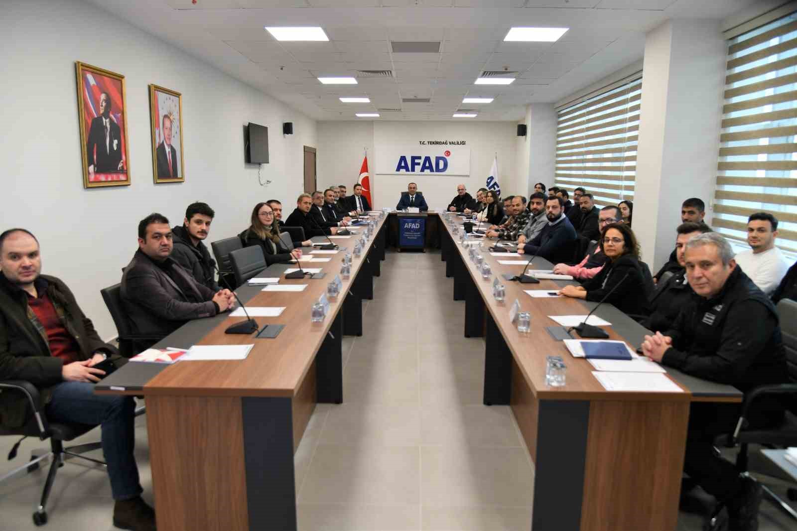 Tekirdağ’da muhtemel afetlere karşı bina riskleri değerlendirildi

