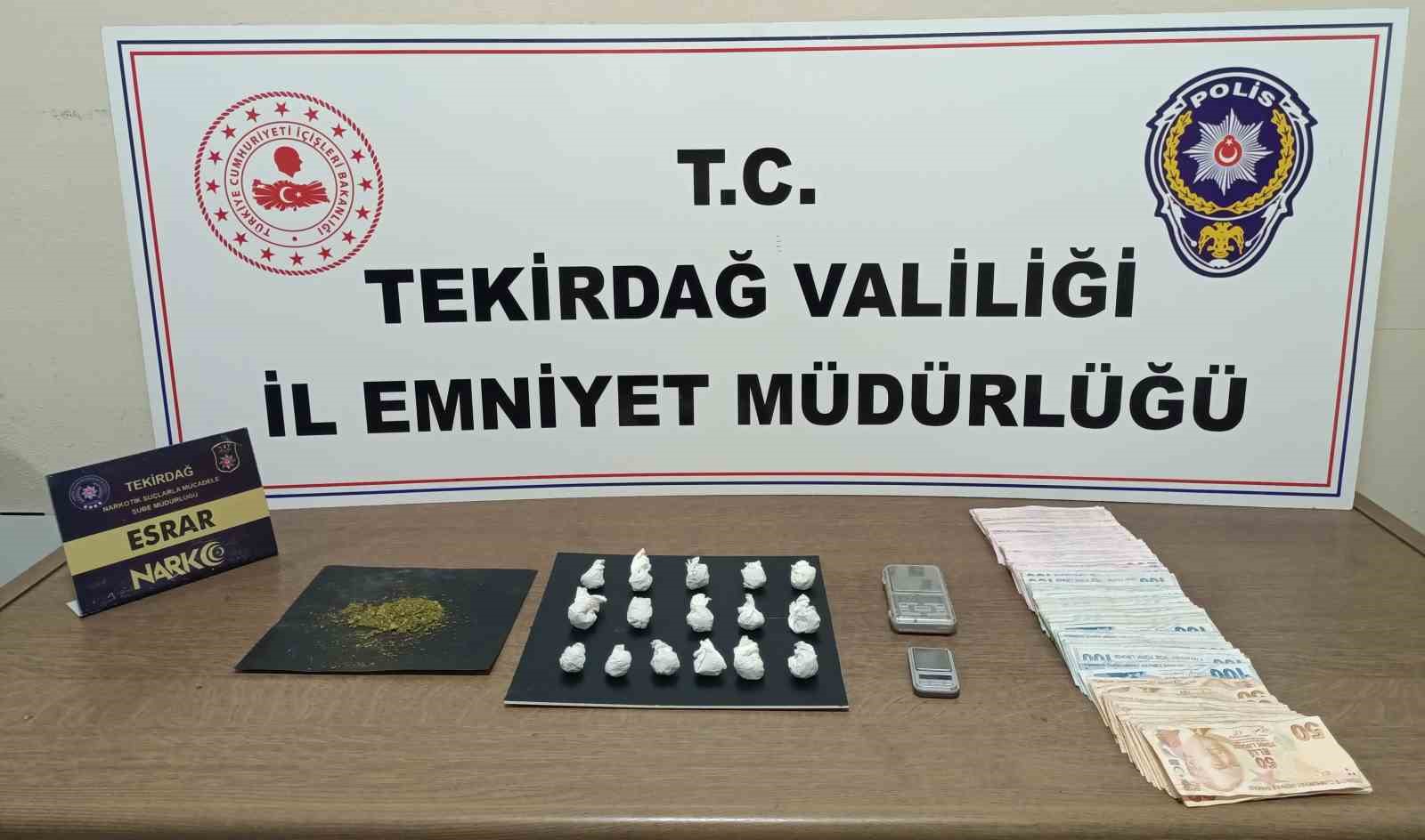 Tekirdağ’da narkotik uygulamalarında 172 kişiye adli işlem
Tekirdağ’da narkotik uygulamalarında 172 kişiye adli işlem