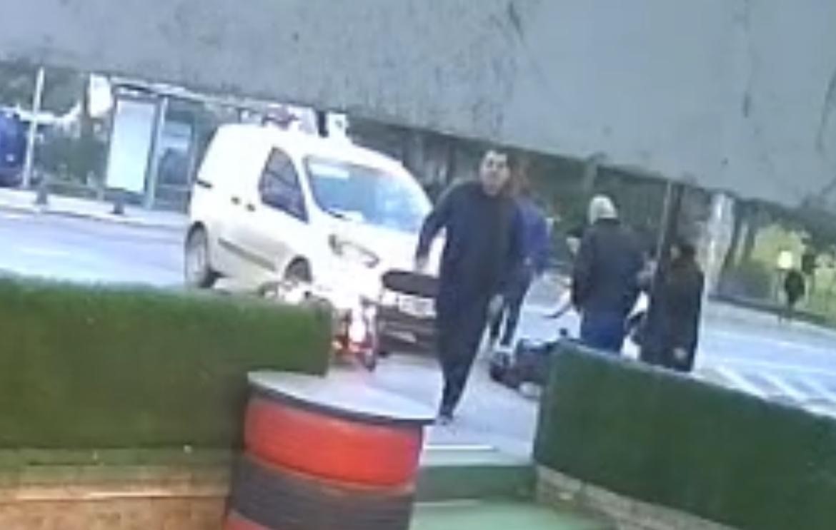 Tekirdağ’da otomobille çarpışan motosikletlinin yaralandığı kaza kamera
