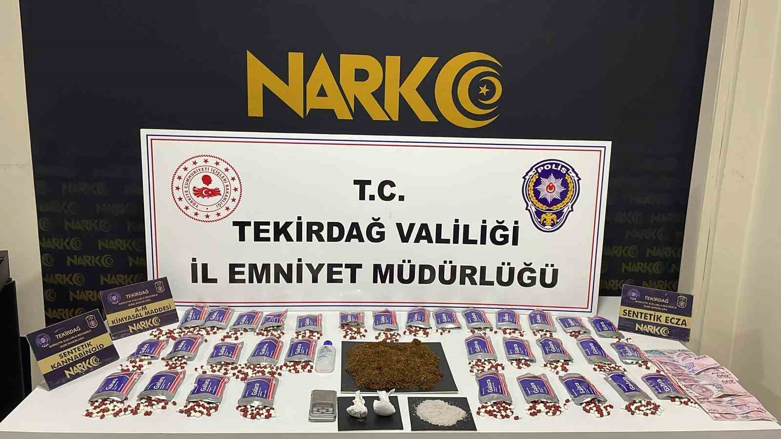 Tekirdağ’da uyuşturucuya geçit yok: 166 şüpheliye işlem, 10 tutuklama
