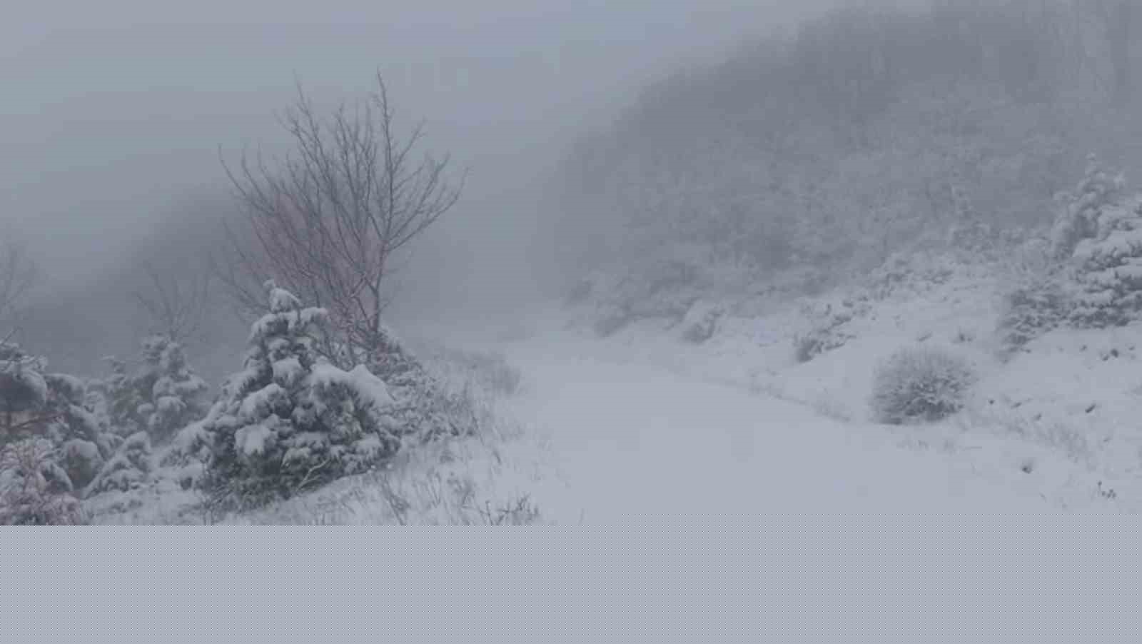 Tekirdağ’da yüksek kesimler beyaza büründü
