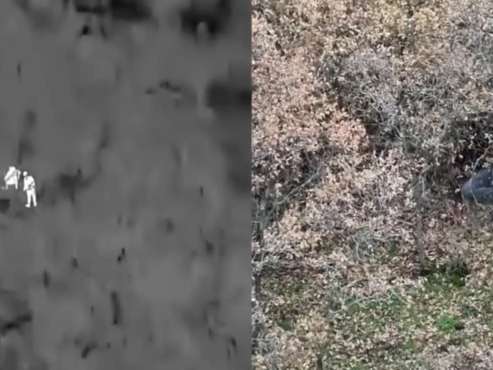 Termal drone destekli denetimde 2 kaçak avcı yakalandı
