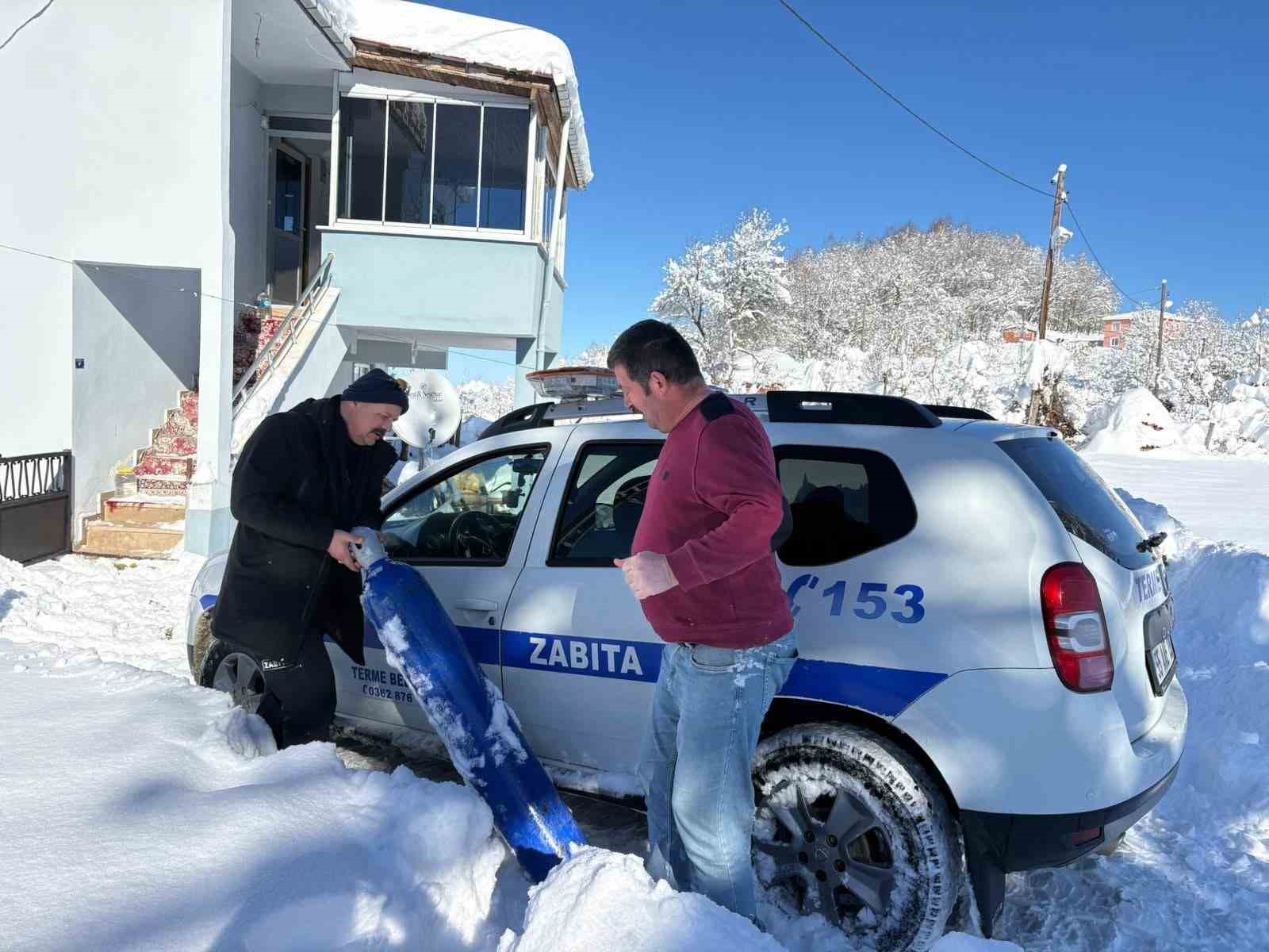 Terme Belediyesi, 35 kilometre uzaklıktaki hastaya nefes oldu
