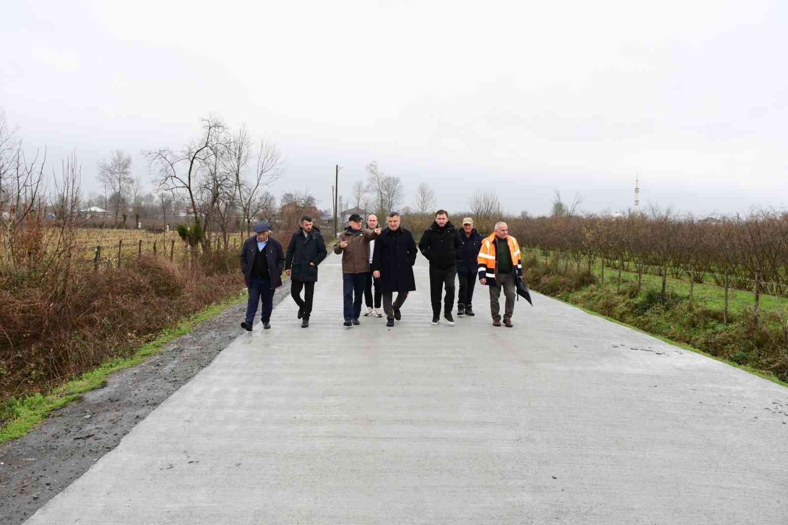 Terme’de yol seferberliği: Bin metrelik konforlu ulaşım
