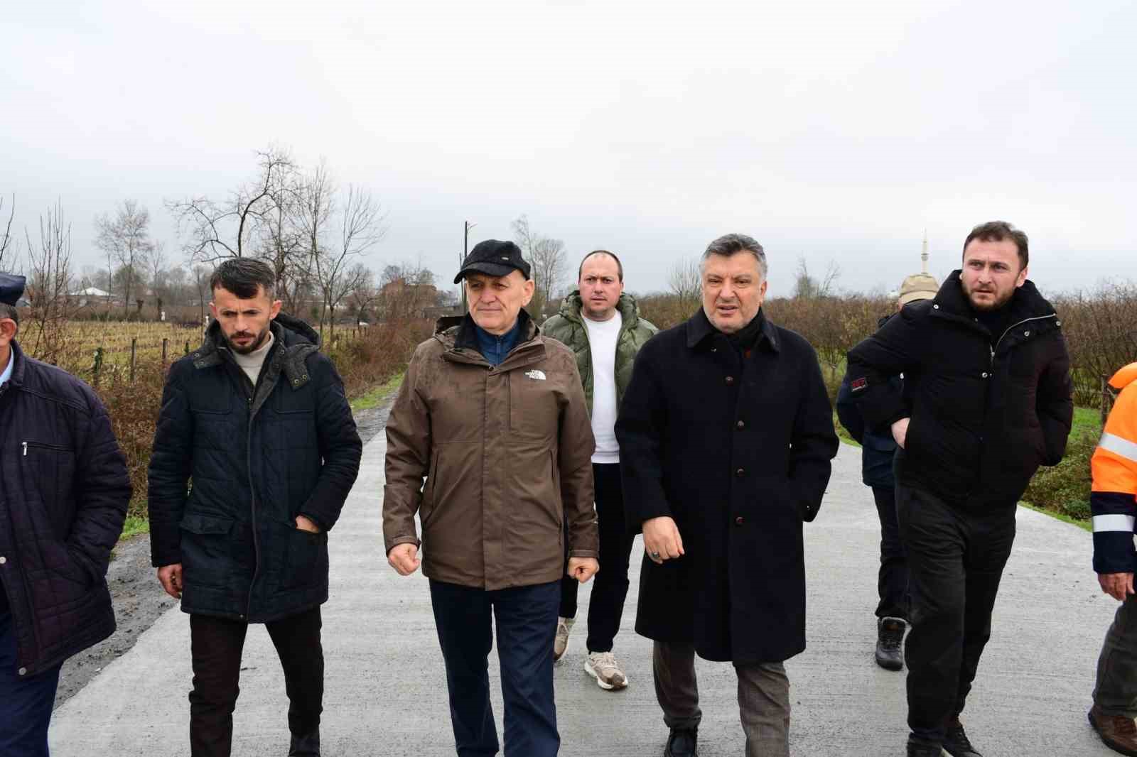 Terme’de yol seferberliği: Bin metrelik konforlu ulaşım
