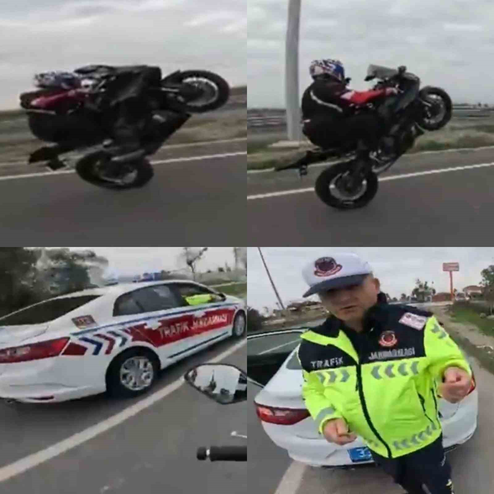 Ters yönde akrobatik hareketler pahalıya patladı: 30 bin TL ceza yediler
