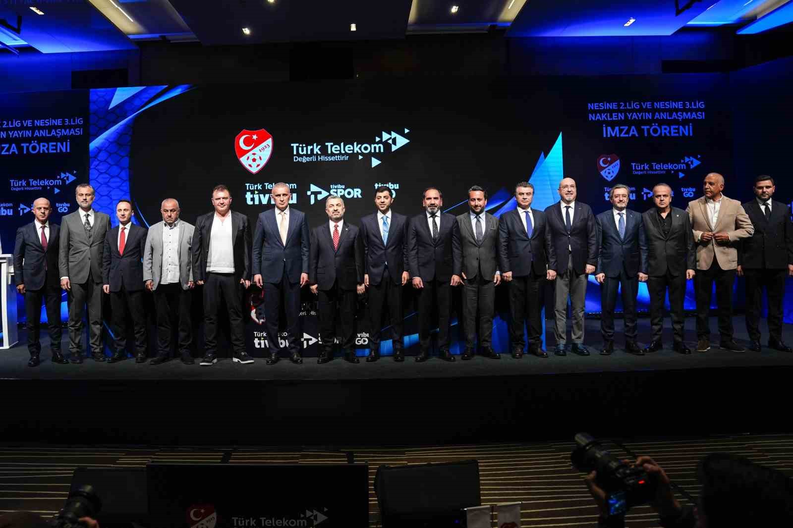 TFF ile Türk Telekom arasında 2. ve 3. Lig’in yayın anlaşması imzalandı
