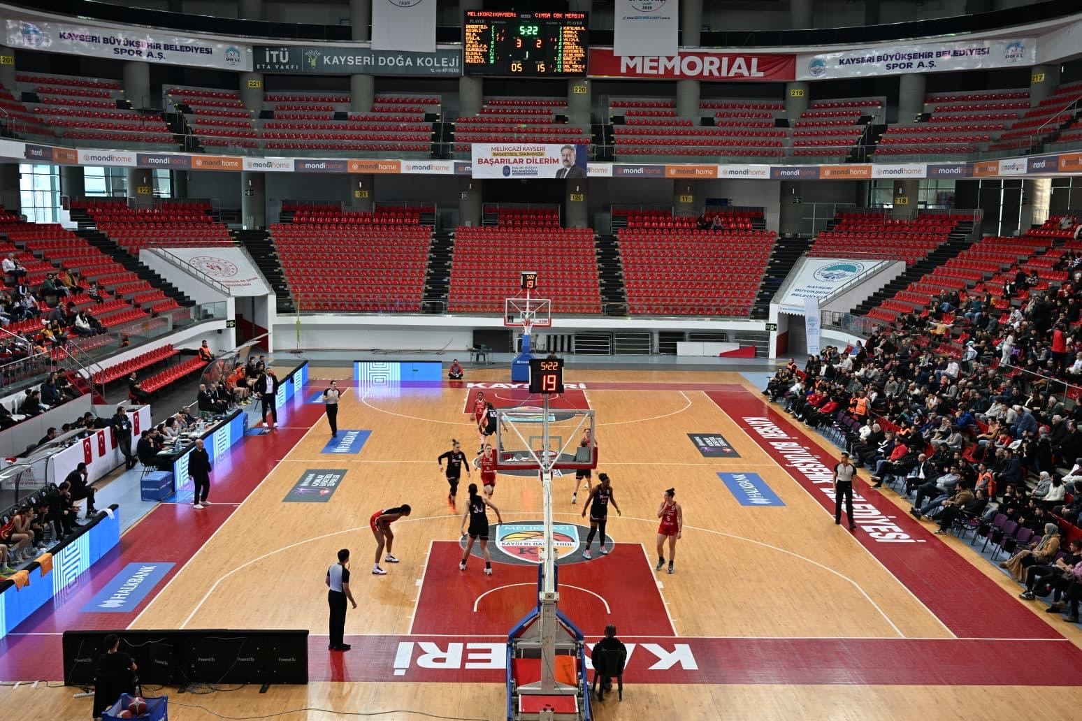 TKBL: Melikgazi Basket: 68 - ÇBK Mersin: 98
