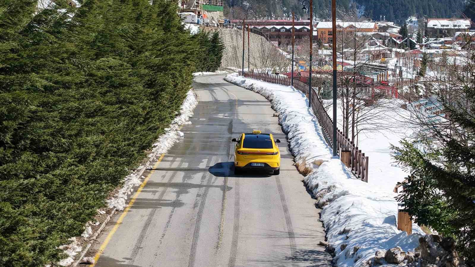 Togg taksi Karadeniz yollarında
