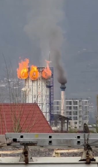 Tokat kereste fabrikasının silosunda yangın
