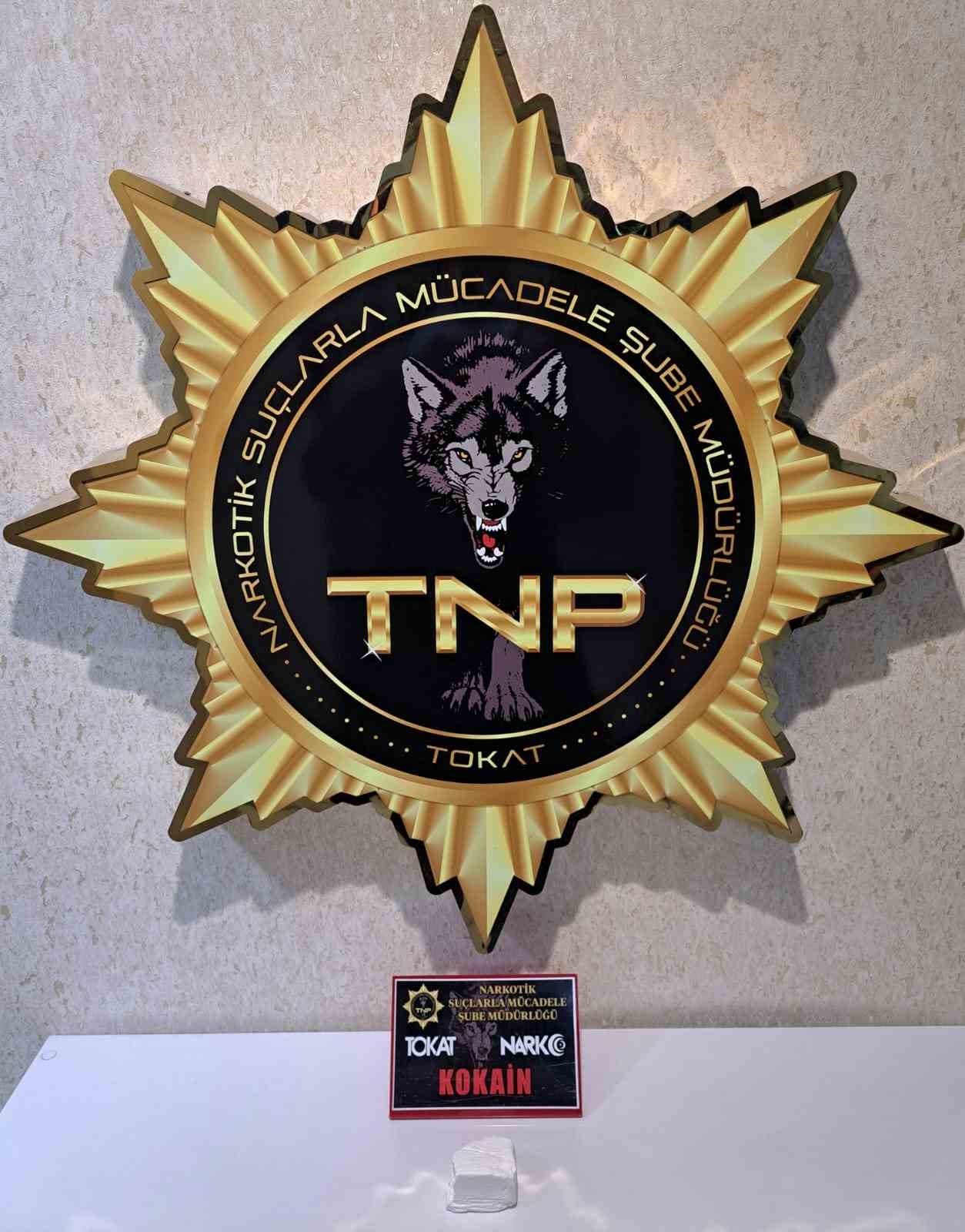 Tokat’ta 107 gram kokain ele geçirildi
