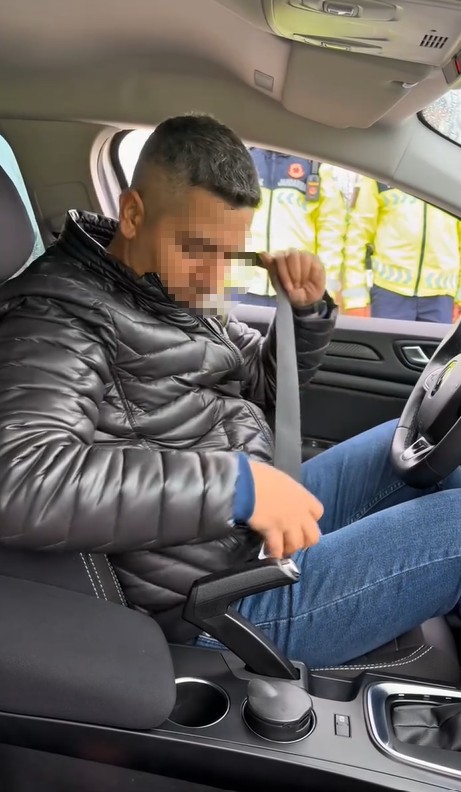 Tokat’ta kemer takmayan sürücüye kibar uyarı
