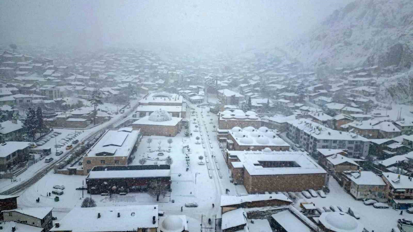 Tokat’ta masalsı kış manzarası
