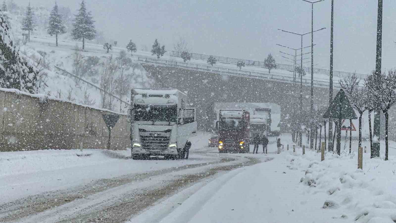 Tokat’ta masalsı kış manzarası
