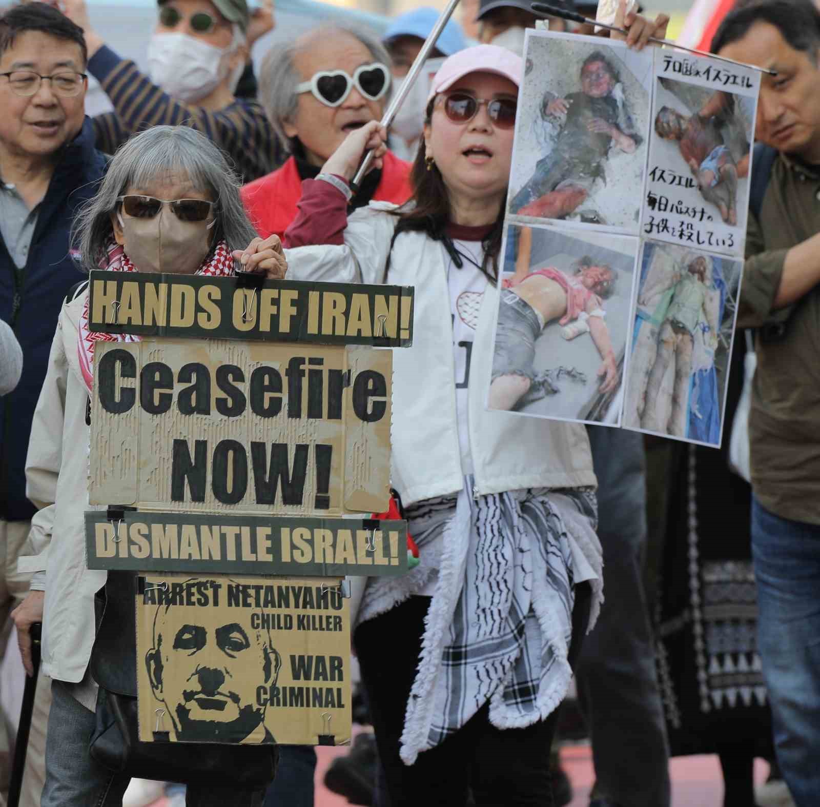 Tokyo’da Gazze’ye destek yürüyüşü
