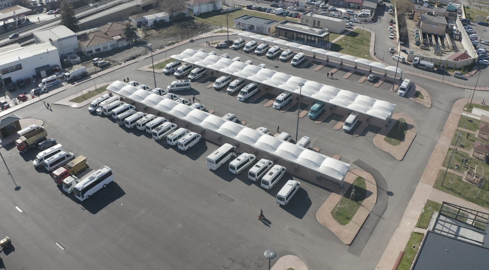 Trabzon’da dolmuşlar yeni yerine taşınıyor
