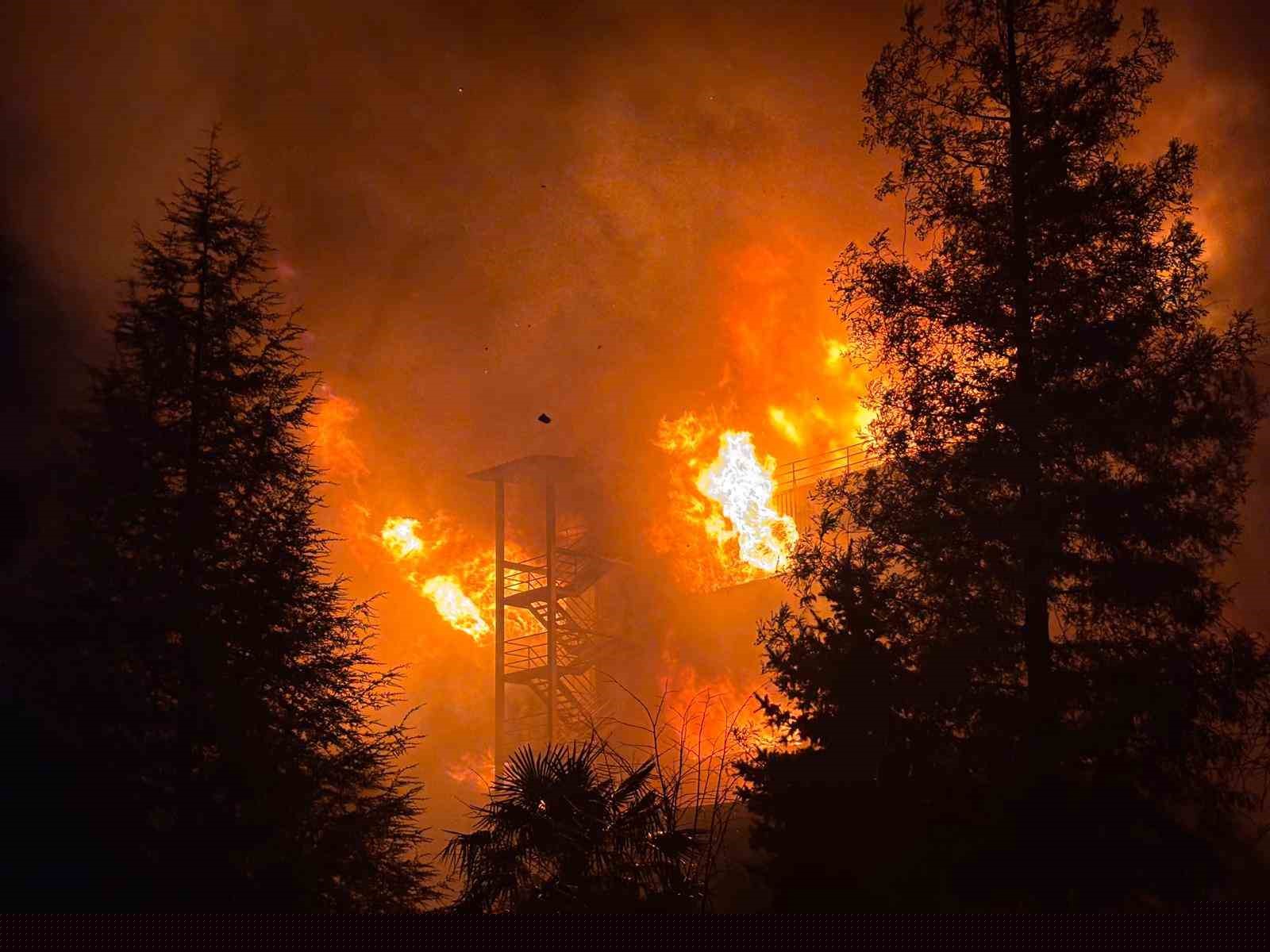 Trabzon’da fındık fabrikasındaki yangına müdahale devam ediyor
