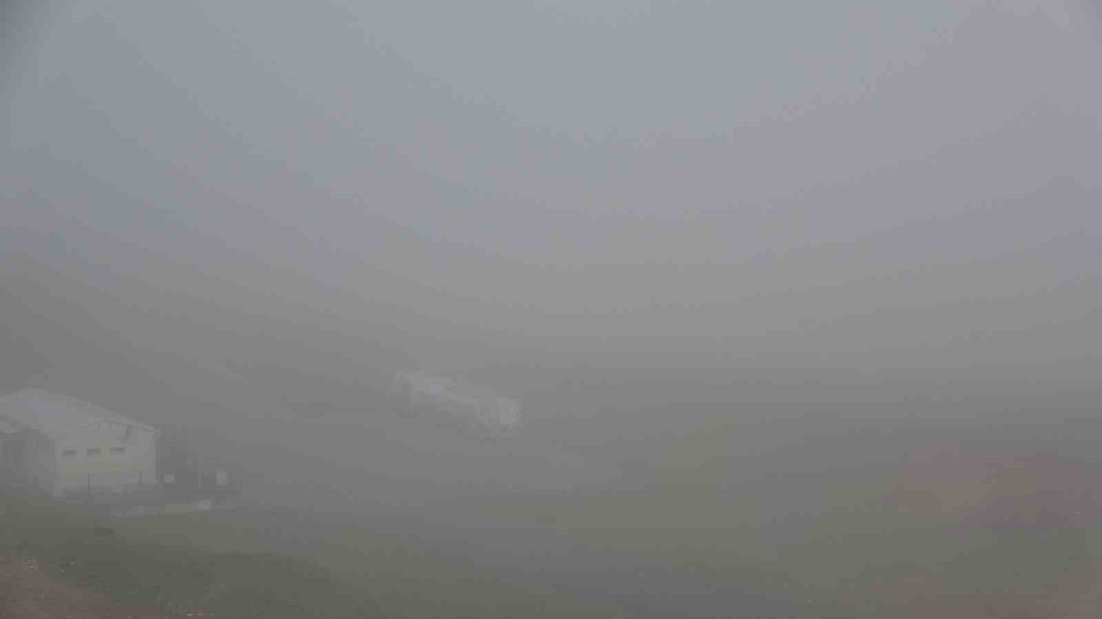 Trabzon’da hava ulaşımına sis engeli
