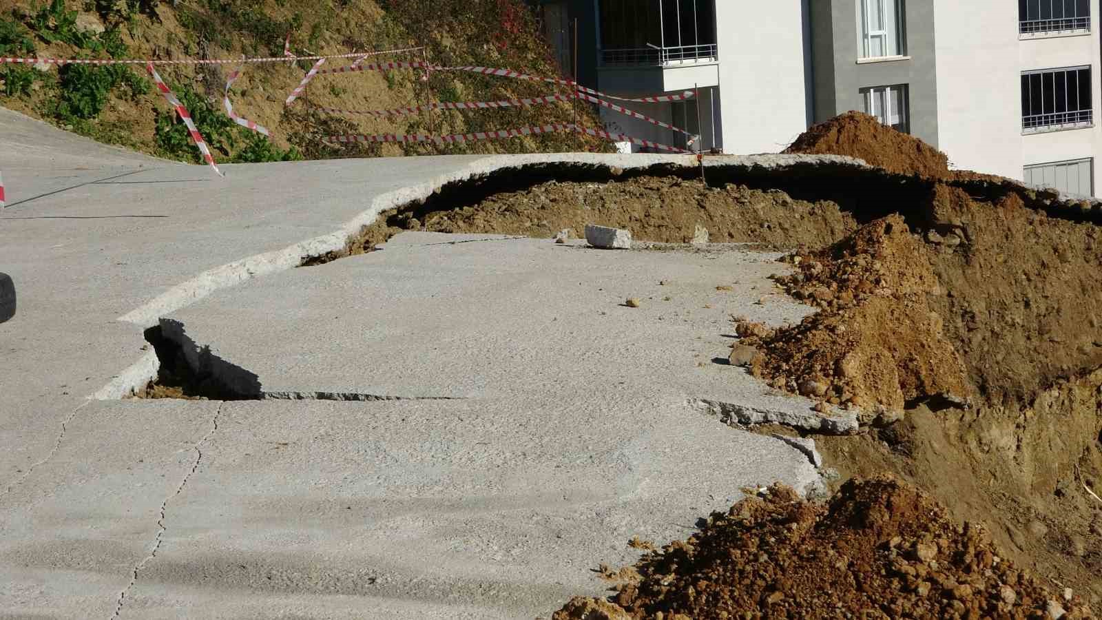 Trabzon’da kaçak hafriyat sahasında heyelan alarmı
