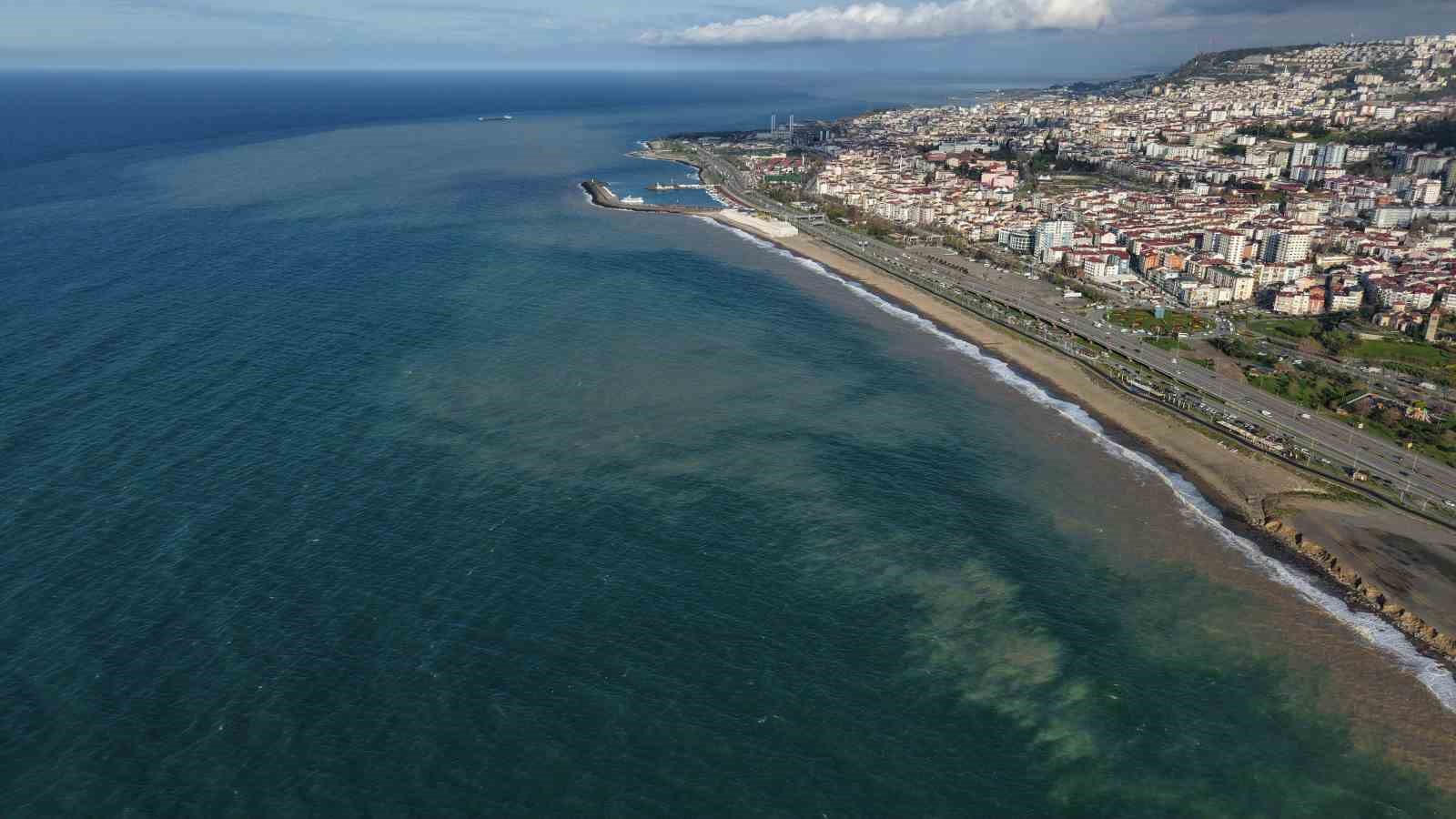 Trabzon’da sahil çamura bulandı
