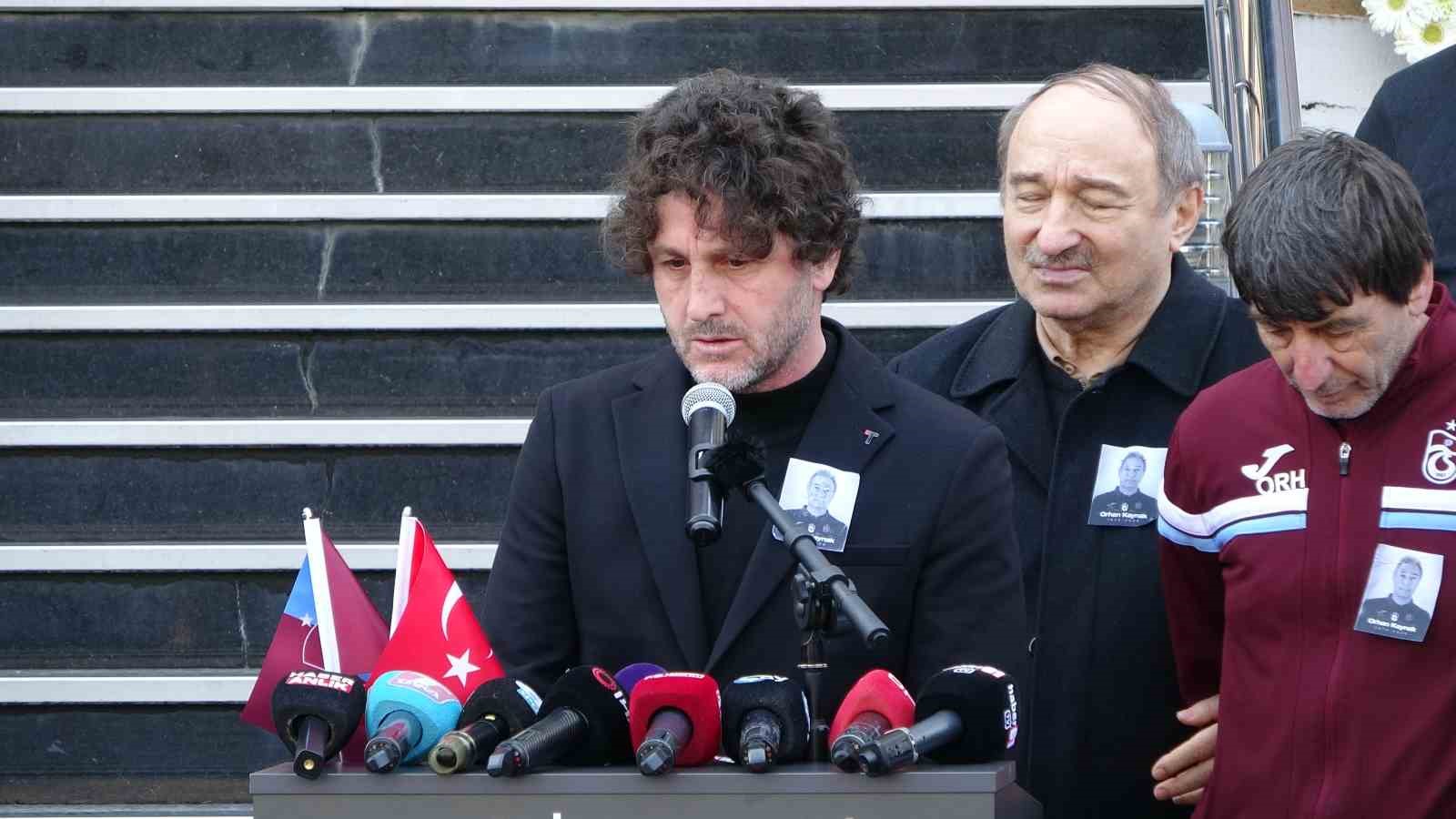 Trabzonspor’da, Orhan Kaynak için tören düzenlendi
